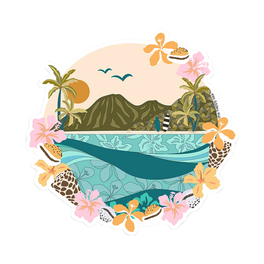 The Happy Sea Hawaii Dreams Sticker