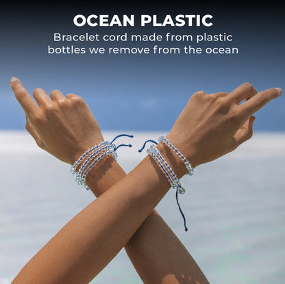 4ocean Signature Blue Beaded Bracelet - FINAL SALE