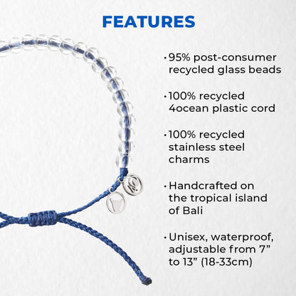 4ocean Signature Blue Beaded Bracelet - FINAL SALE