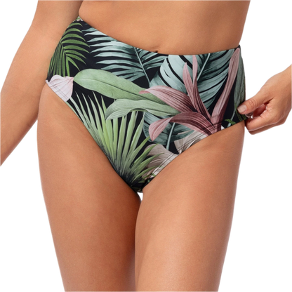 Jantzen Comfort Core High Waist Bottom - Jungle Glam Black - FINAL SALE