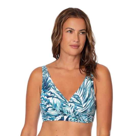 Jantzen Vera Surplice Underwire Bikini Top - Palm Camouflage