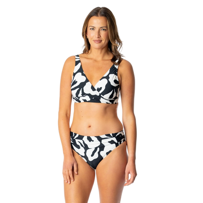 Jantzen Vera Surplice Underwire Bikini Top - Floral Outline