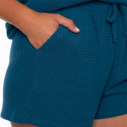 Jantzen Relaxed Lounge Drawstring Shorts - Depths - FINAL SALE
