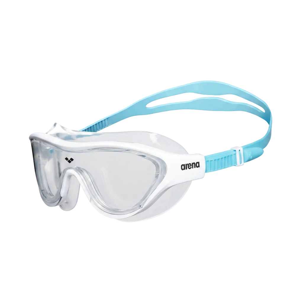 Arena The One Junior Swim Mask Age 6-12 - Clear/White/Lt Blue