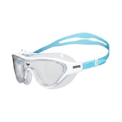 Arena The One Junior Swim Mask Age 6-12 - Clear/White/Lt Blue