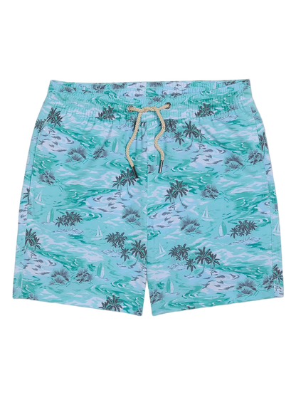 Fair Harbor Kid's Bayberry Swim Trunk - Aqua Waters