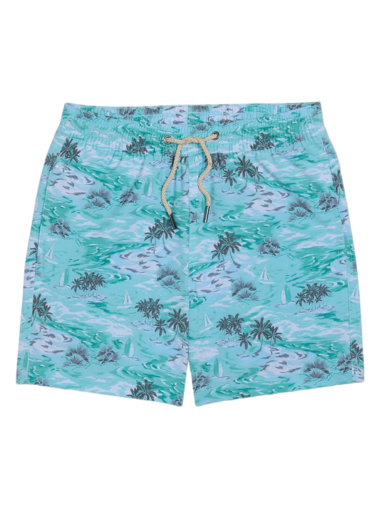 Fair Harbor Kid's Bayberry Swim Trunk - Aqua Waters