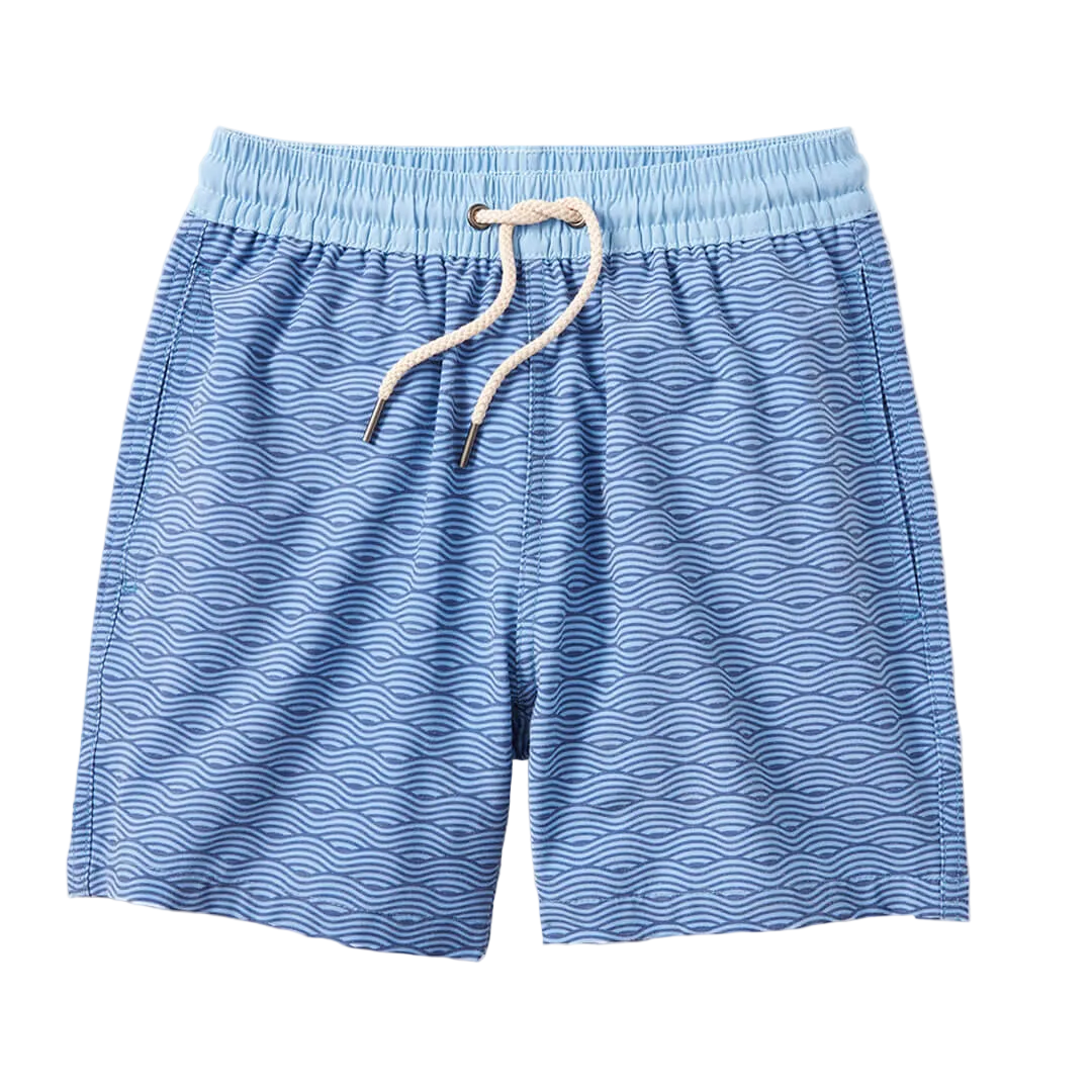 Fair Harbor Kid's Bayberry Swim Trunk - Blue Waves
