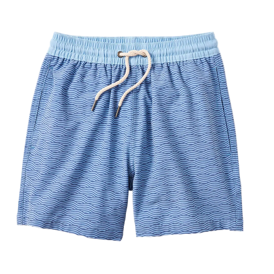 Fair Harbor Kid's Bayberry Swim Trunk - Blue Waves