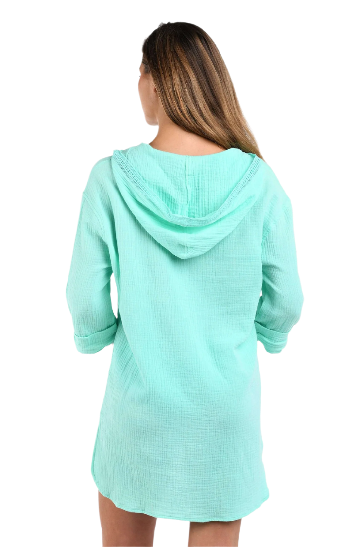 La Blanca Seaside Covers Hoodie Coverup - Seabreeze