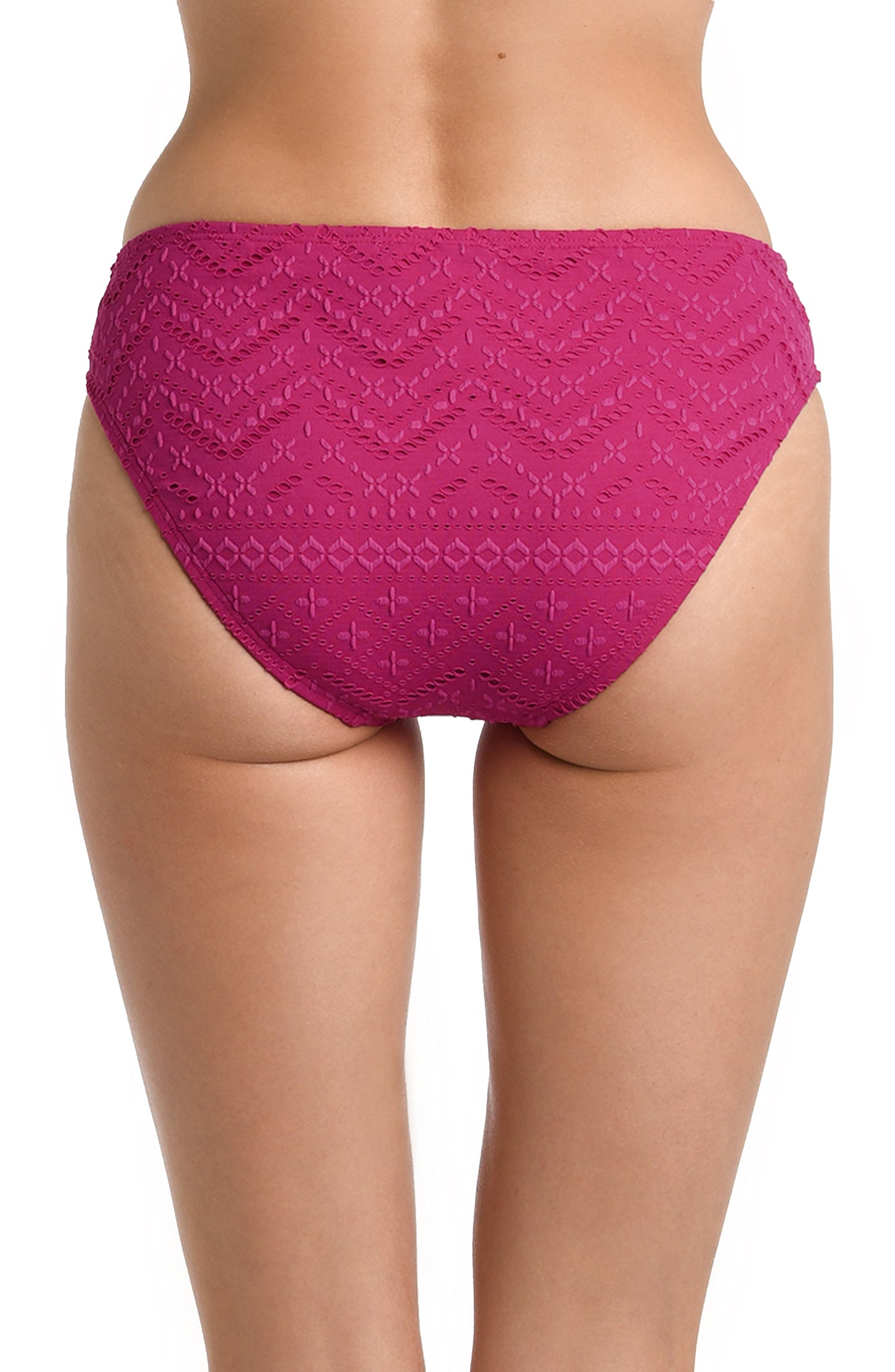 La Blanca Saltwater Sands Hipster Bottom - Magenta - FINAL SALE