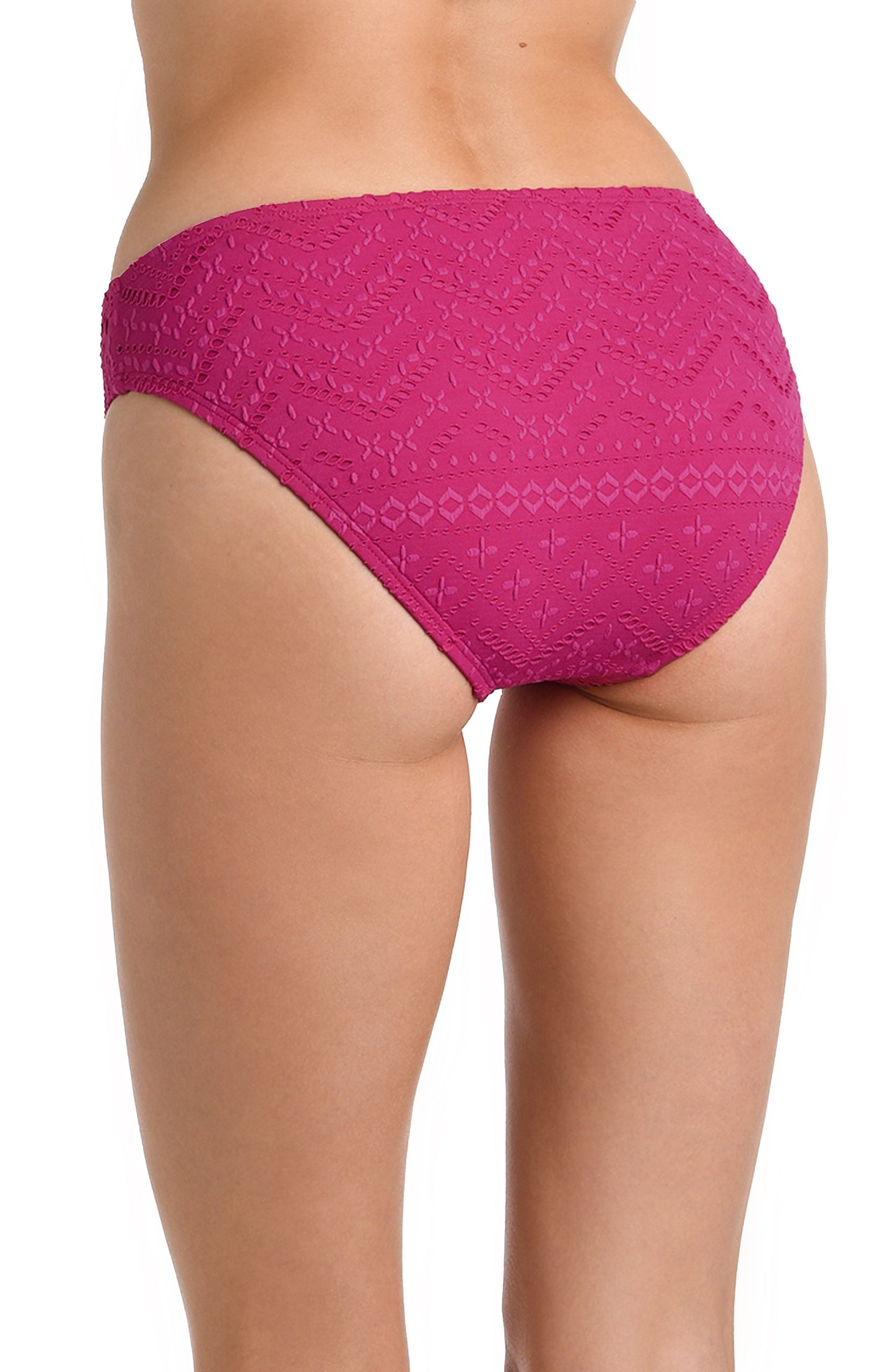 La Blanca Saltwater Sands Hipster Bottom - Magenta - FINAL SALE