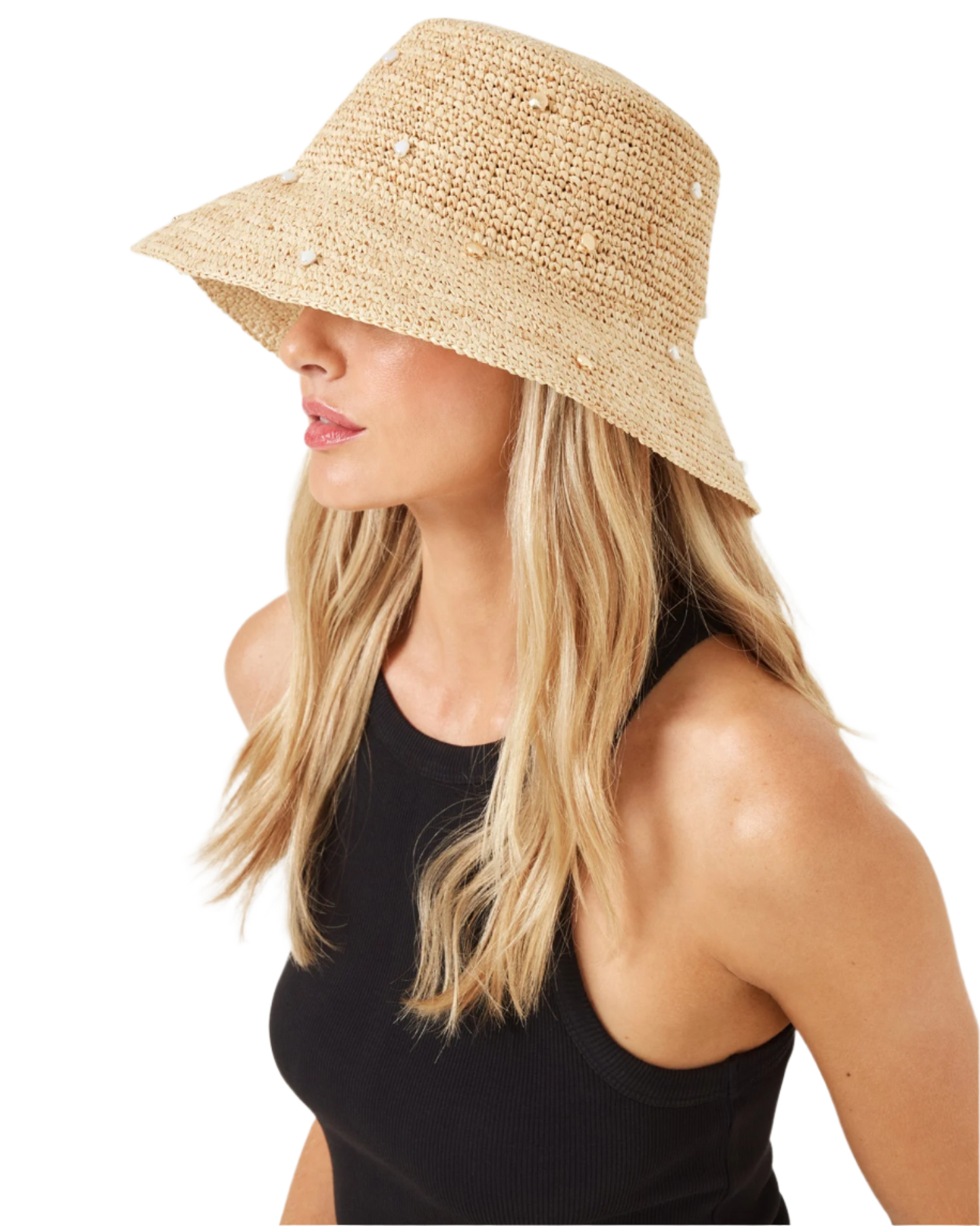 L Space Carmel Island Bucket Hat - Natural