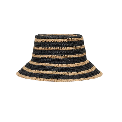 L Space Isadora Bucket Hat - Natural/Black - FINAL SALE