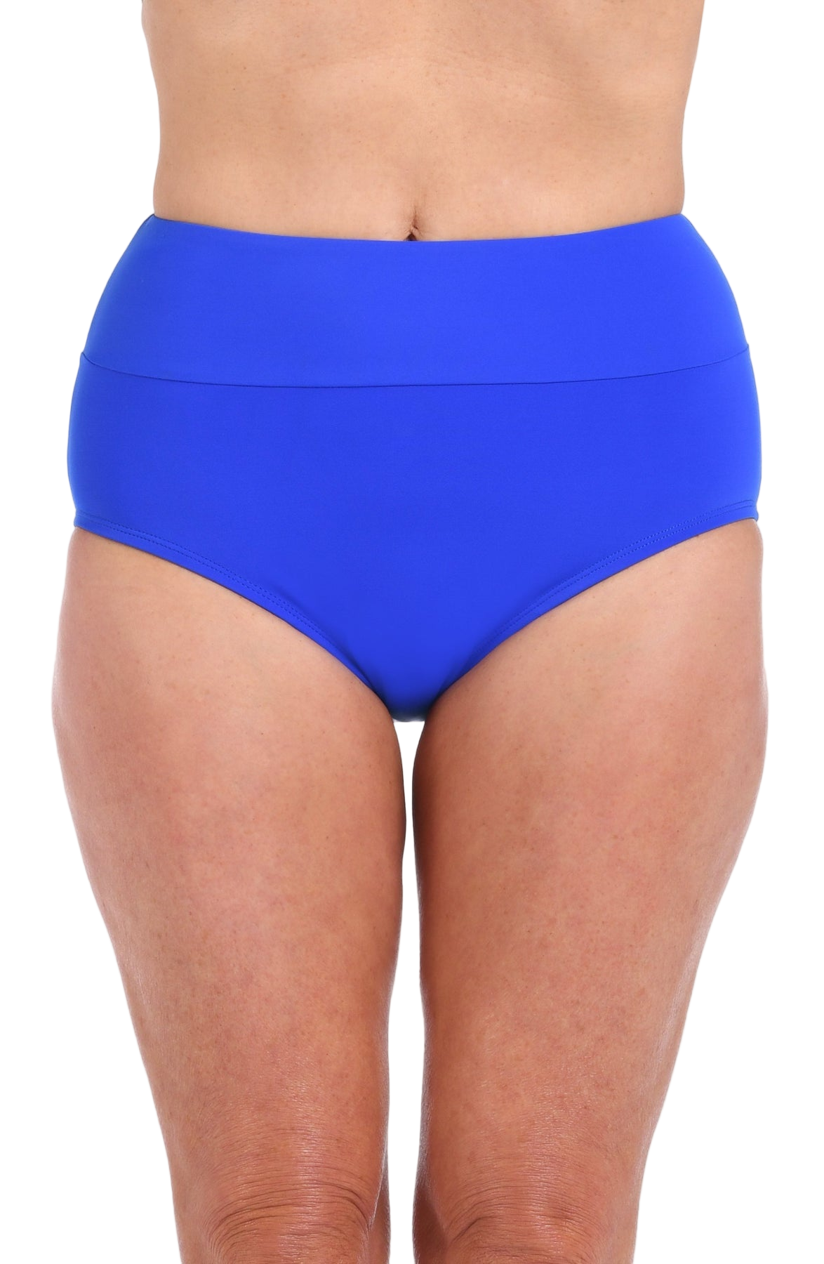 Maxine of Hollywood Wide Band Full Pant Swim Bottom - Cobalt