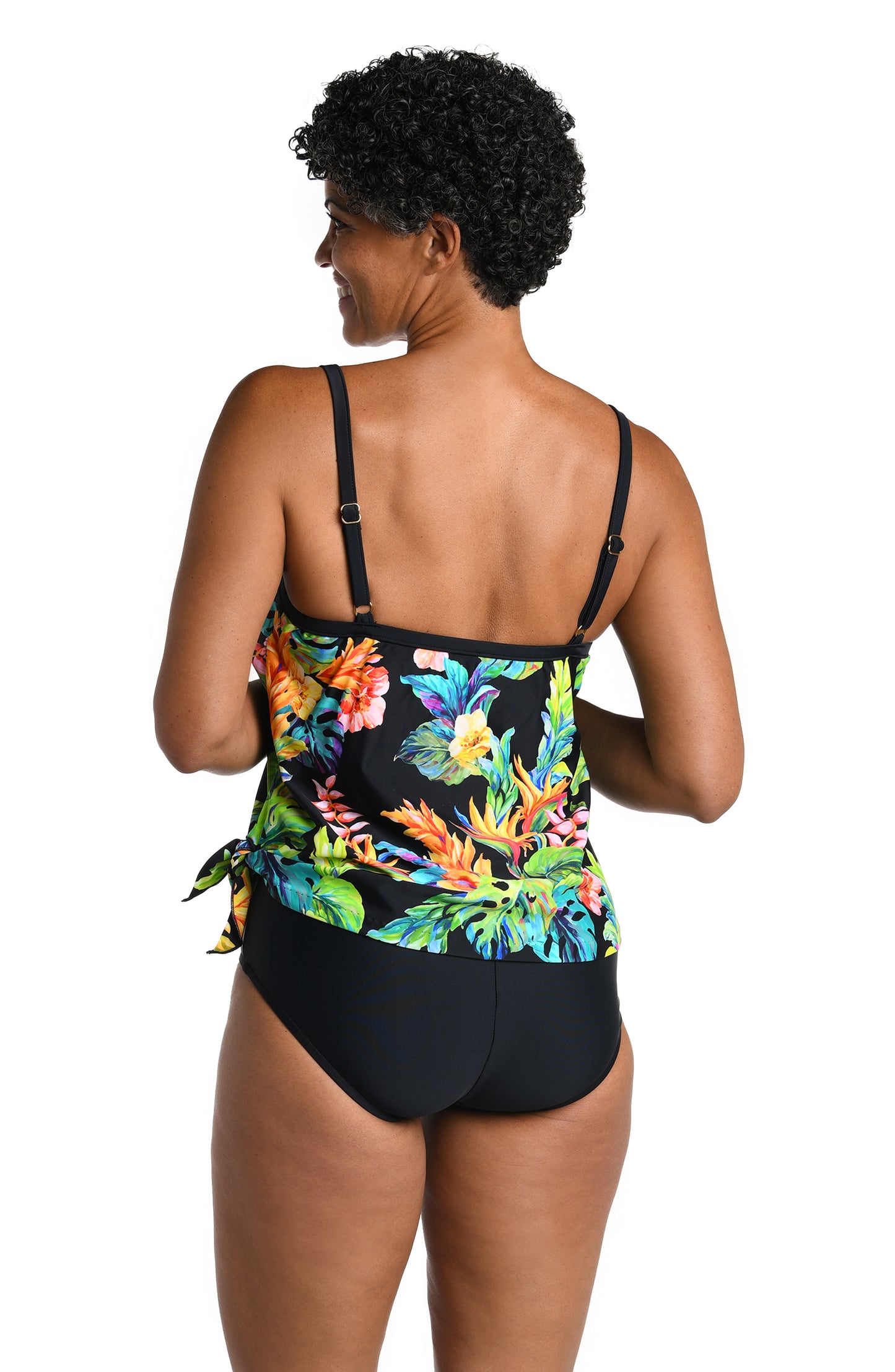 Maxine Of Hollywood Scoop Neck Faux Tankini One Piece - Oahu - FINAL SALE!