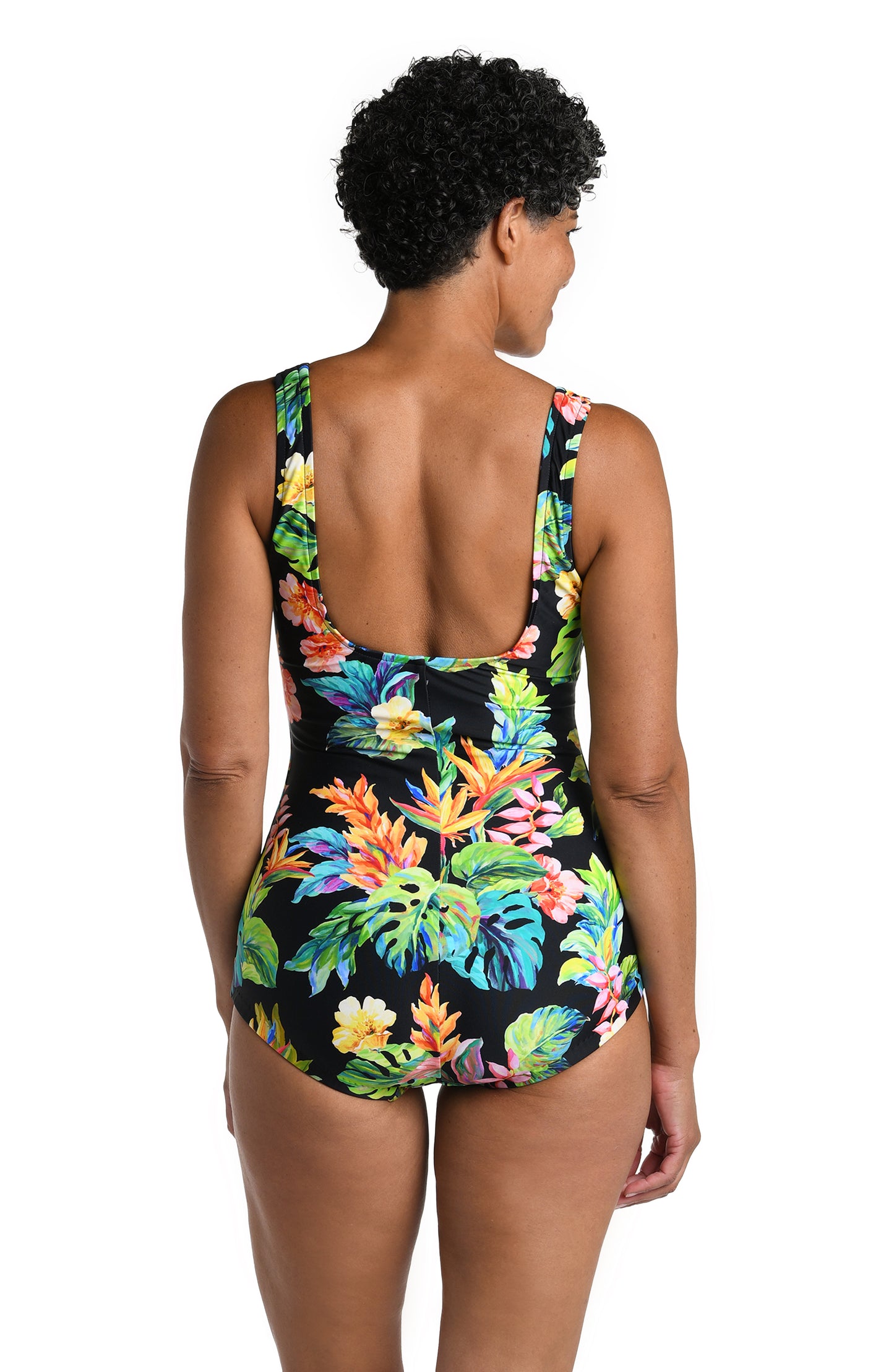 Maxine of Hollywood Shirred Front Girl Leg One Piece Swimsuit - Oahu - FINAL SALE!