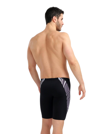 Arena Men's Marbled Jammer - Black Multi - FINAL SALE