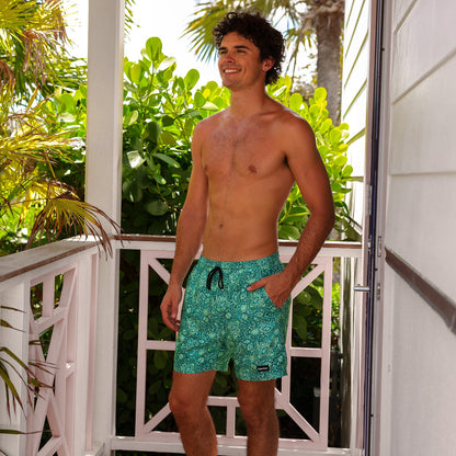 Kulani Kinis Men's Swim Trunks - Emerald Aura