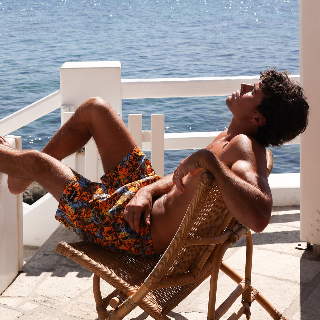 Kulani Kinis Men's Swim Trunks - Frangipani Fizz