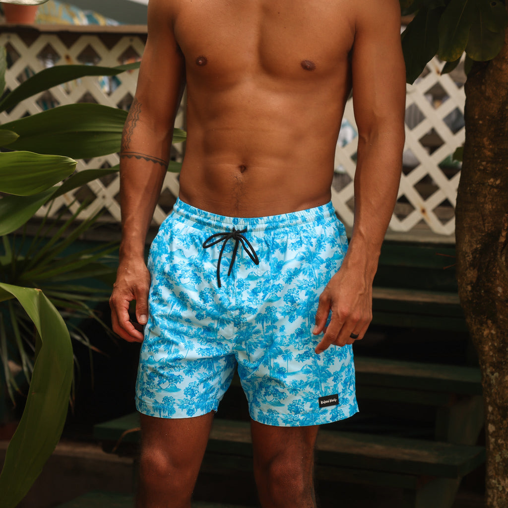 Kulani Kinis Men's Swim Trunks - Ocean Paradise