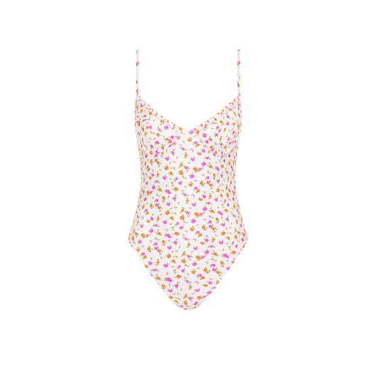 Kulani Kinis Double Ruffle Underwire Cheeky One Piece - Rosie Posie