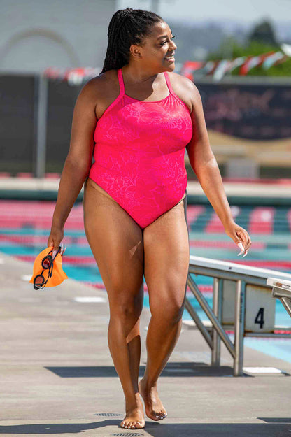 Jolyn Caroline Full Coverage Swim Onesie - Mosaic - FINAL SALE