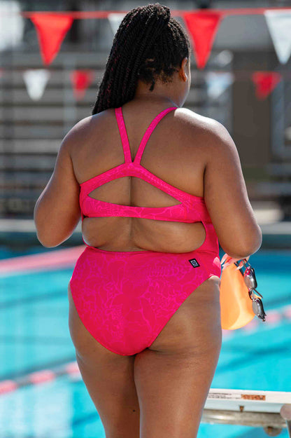 Jolyn Caroline Full Coverage Swim Onesie - Mosaic - FINAL SALE