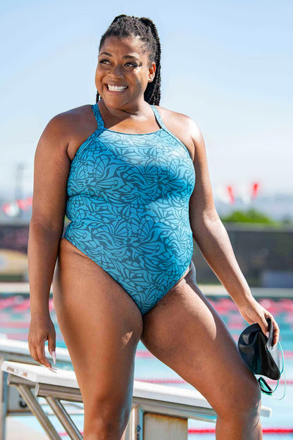 Jolyn Caroline Full Coverage Swim Onesie - Wings - FINAL SALE
