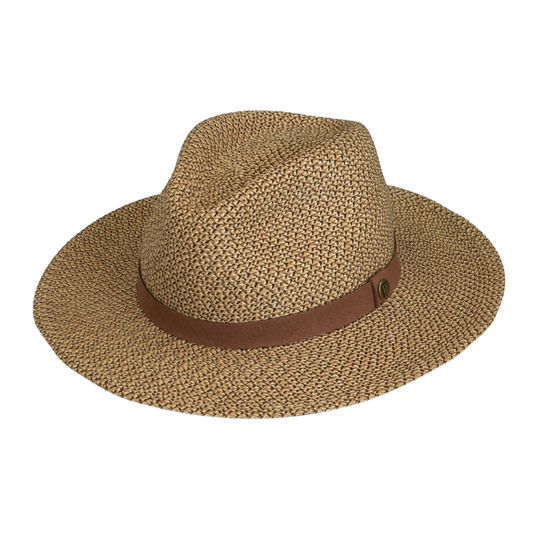 Wallaroo Outback Packable Fedora Sun Hat UPF 50+ - Brown