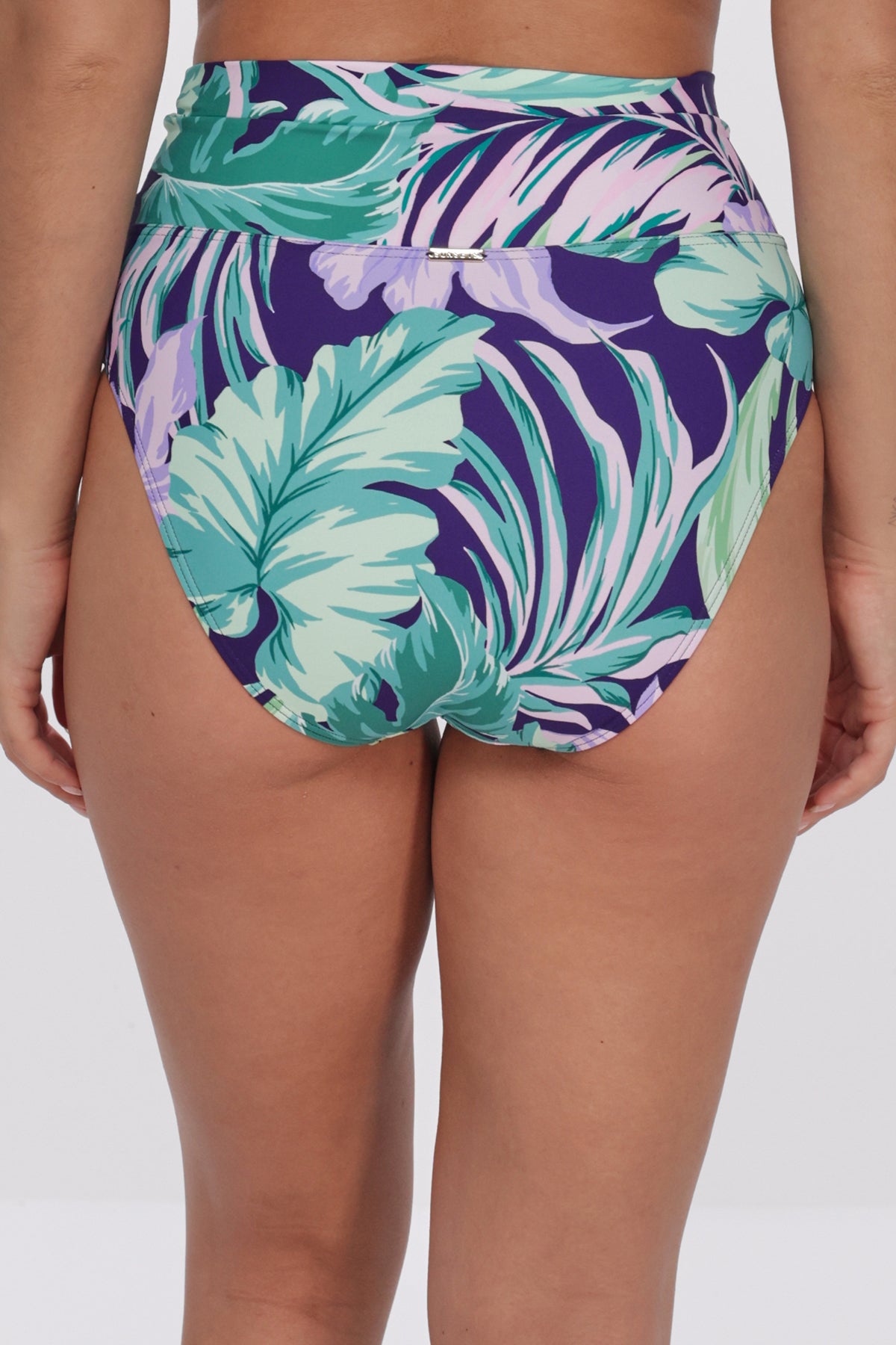 Sunsets Hannah High Waist Swim Bottom - Palm Shade