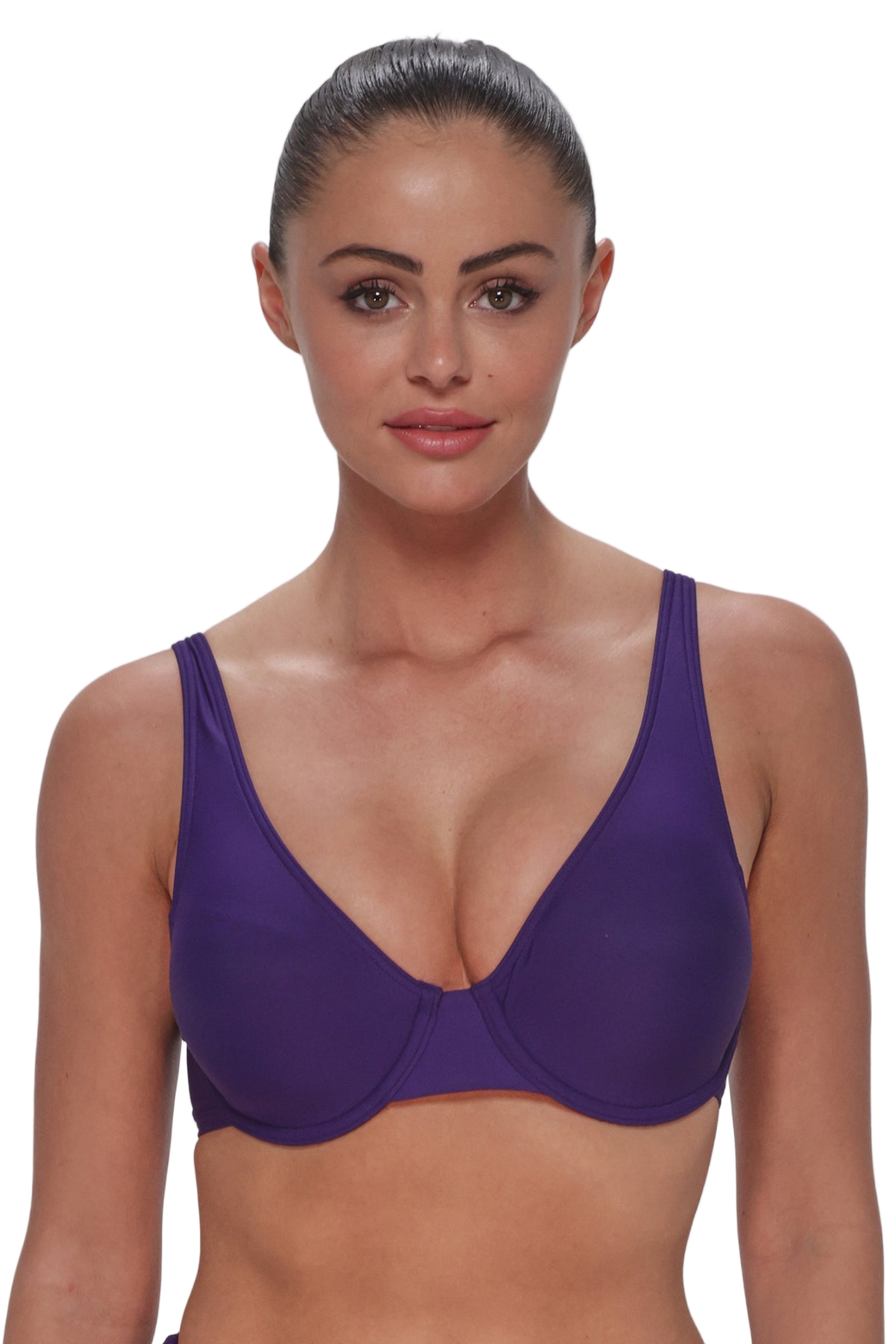 Sunsets Ally Underwire D/DD Cup Bikini Top - Paradise Plum