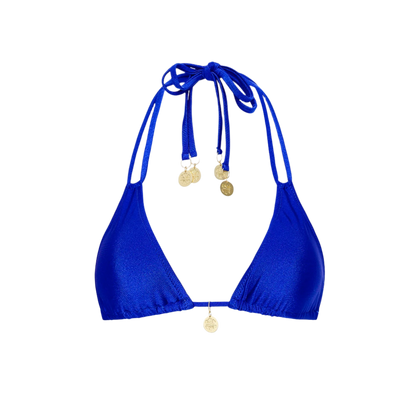 Kulani Kinis Halter Bralette Bikini Top - Blue Lagoon
