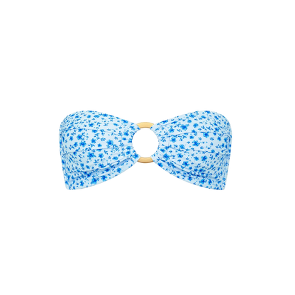 Kulani Kinis Strapless Bandeau Bikini Top - Dream Flower - FINAL SALE