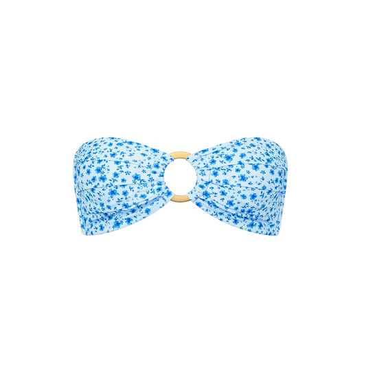 Kulani Kinis Strapless Bandeau Bikini Top - Dream Flower