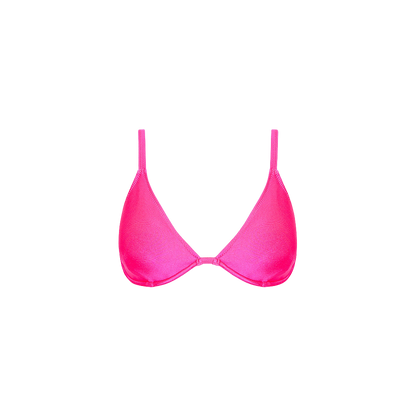 Kulani Kinis Underwire Triangle D+ Cup Top - Posh Pink - FINAL SALE