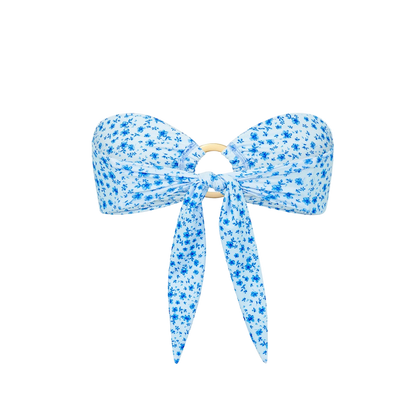 Kulani Kinis Strapless Bandeau Bikini Top - Dream Flower - FINAL SALE