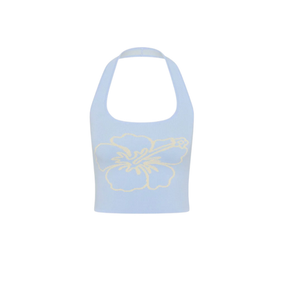 Kulani Kinis Knit Halter Tank Top - Floral Fizz - FINAL SALE
