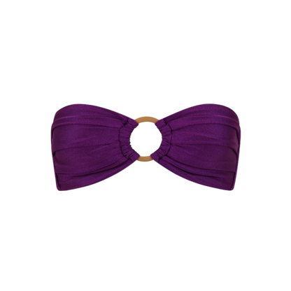 Kulani Kinis Strapless Bandeau Bikini Top - Sugar Plum - FINAL SALE