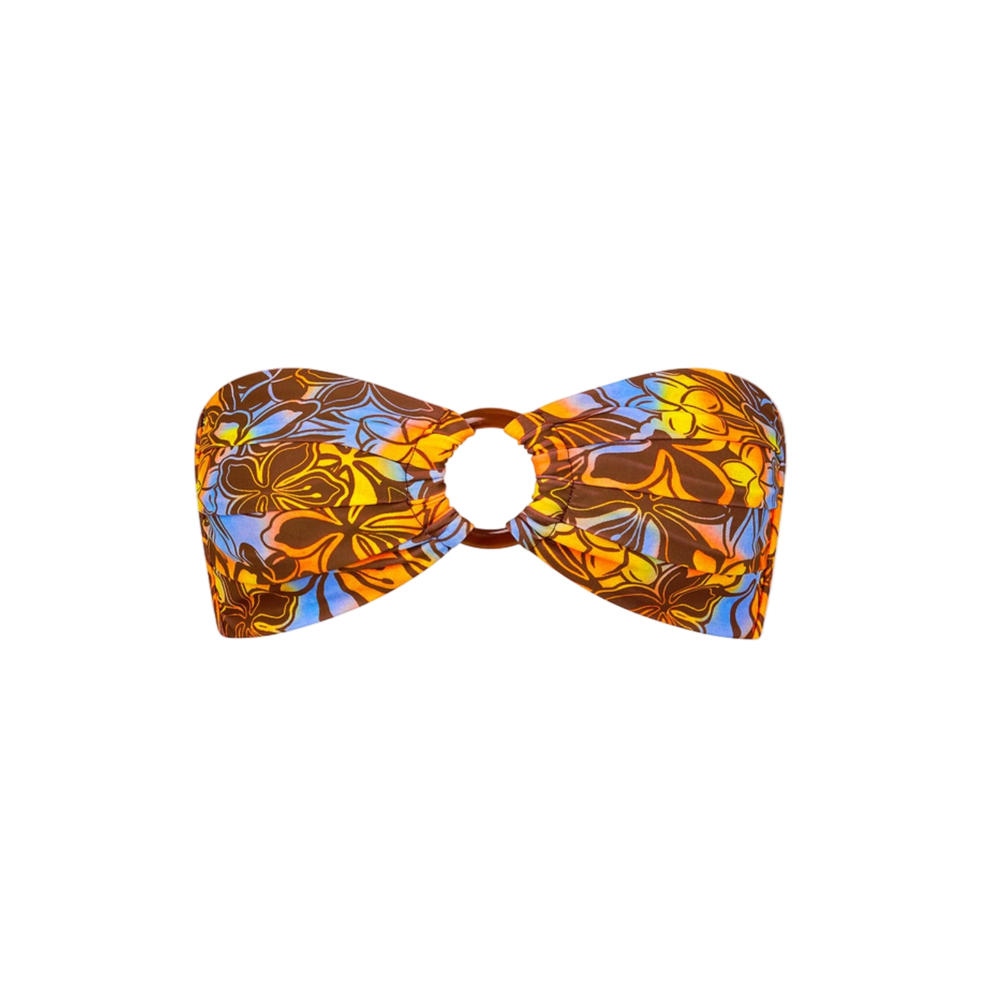 Kulani Kinis Strapless Bandeau Bikini Top - Frangipani Fizz