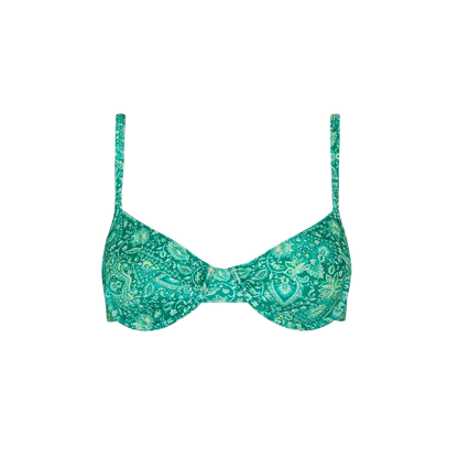Kulani Kinis Ditzy Underwire Bikini Top - Emerald Aura