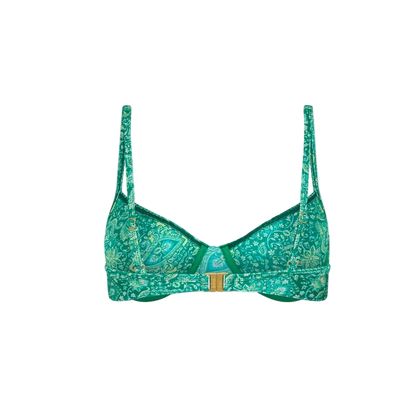Kulani Kinis Ditzy Underwire Bikini Top - Emerald Aura