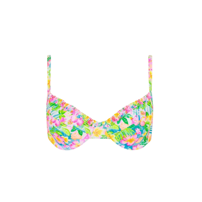 Kulani Kinis Double Ruffle Underwire Bikini Top - Summer Daydreams