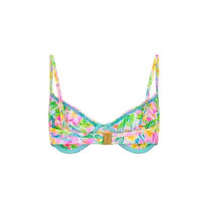 Kulani Kinis Double Ruffle Underwire Bikini Top - Summer Daydreams