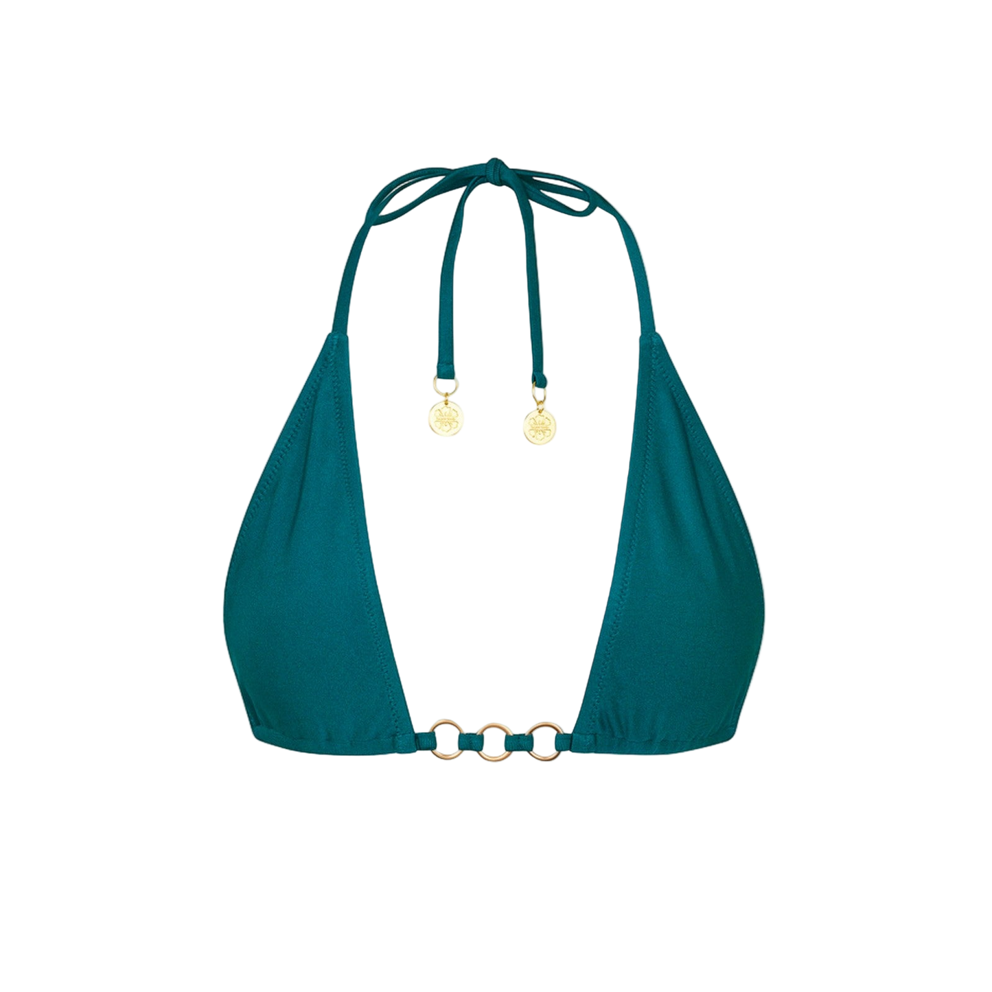 Kulani Kinis Trio Ring Triangle Bikini Top  - Laguna Haze