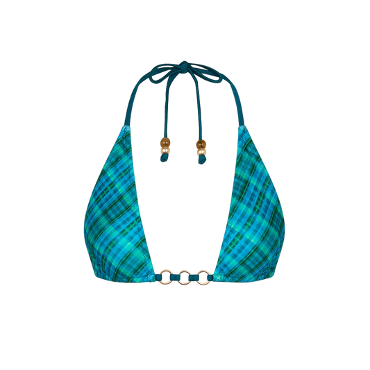 Kulani Kinis Trio Ring Triangle Bikini Top  - Tropic Dip