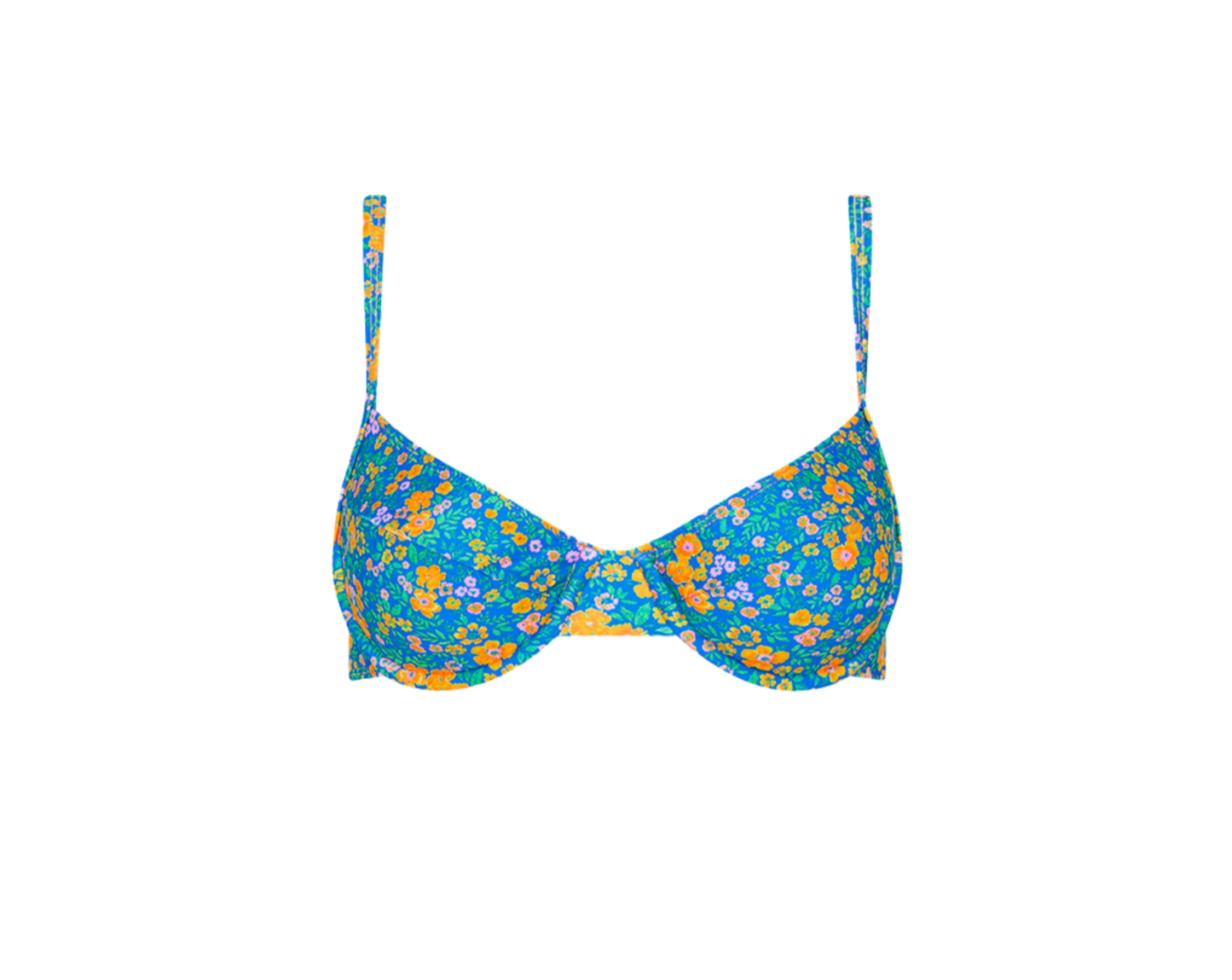 Kulani Kinis Ditzy Underwire Bra Bikini Top - Ocean Potion