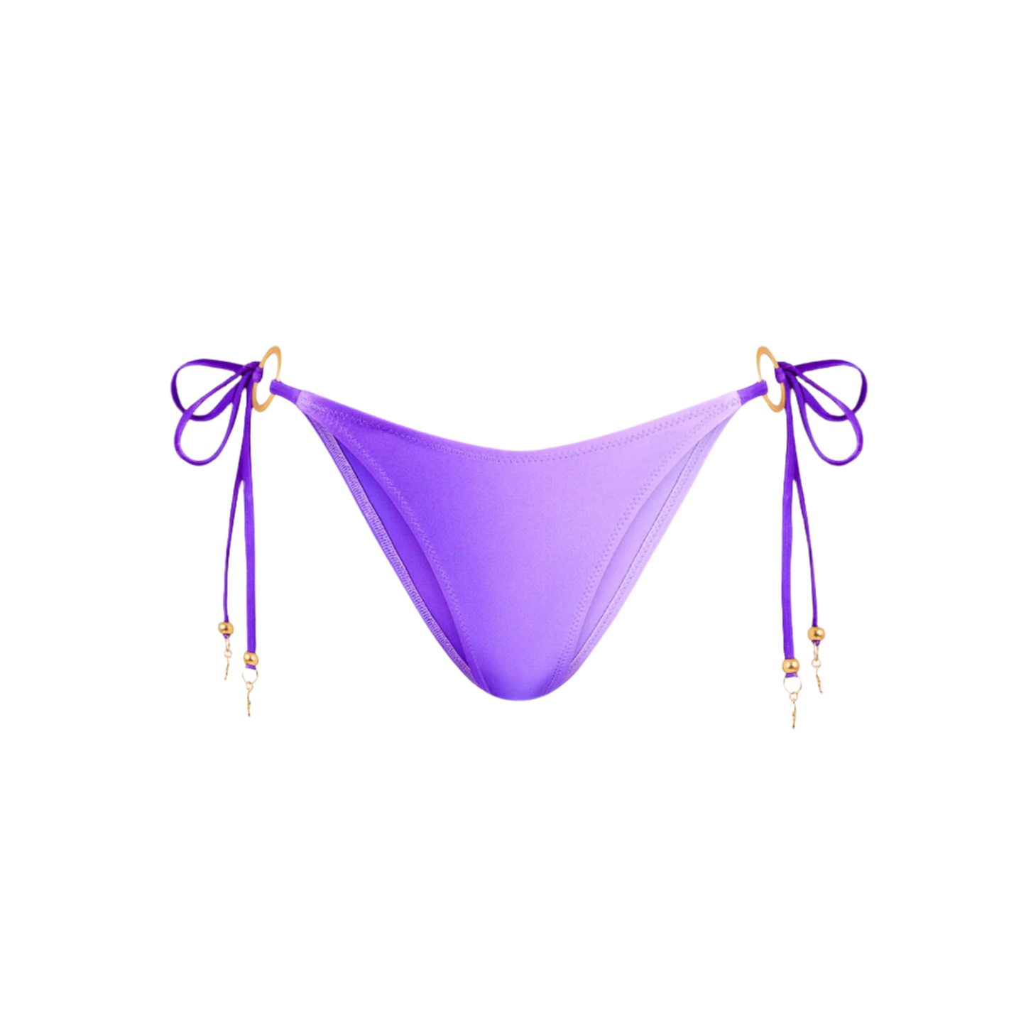 Kulani Kinis Ring Cheeky Tie Side Bikini Bottom - Amethyst