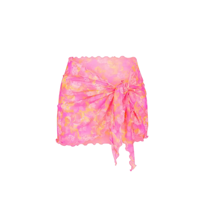 Kulani Kinis Mini Mesh Sarong - Petal Pop