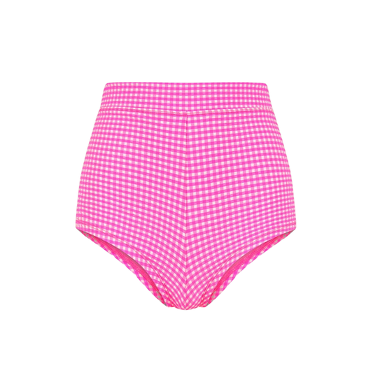 Kulani Kinis Cheeky Retro Swim Short - Pink Diva